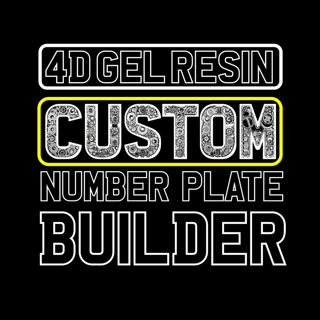 NUMBER PLATE BUILDER | CUSTOMISE YOUR 4D GEL NUMBER PLATES