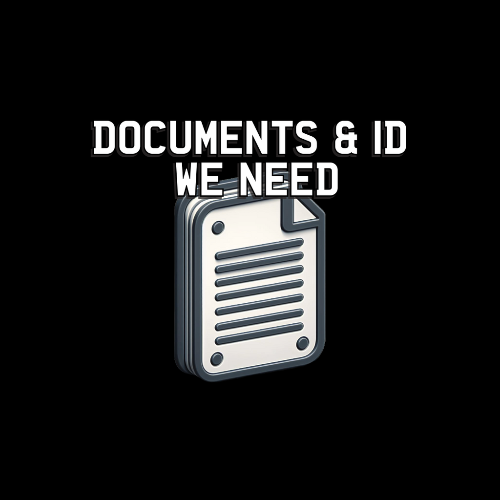 4D GEL | NUMBER PLATES | DOCUMENTS WE NEED