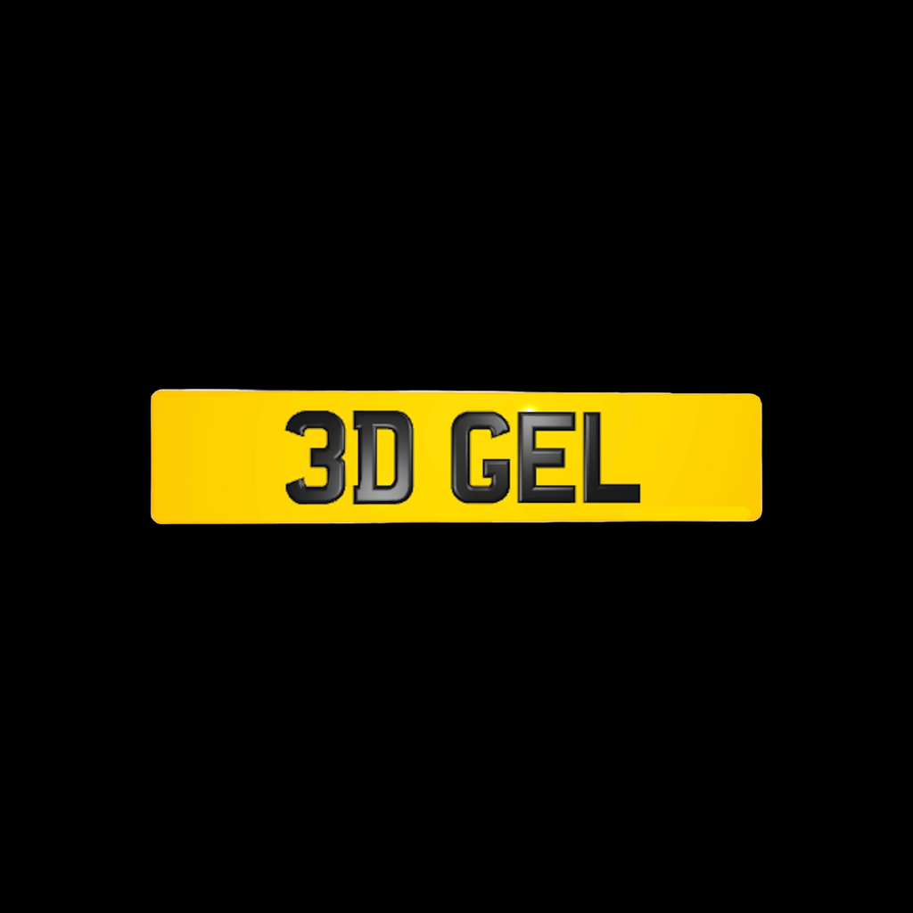 3D | Gel Resin | Acrylic Number Plate | Online | shop ( Rear)