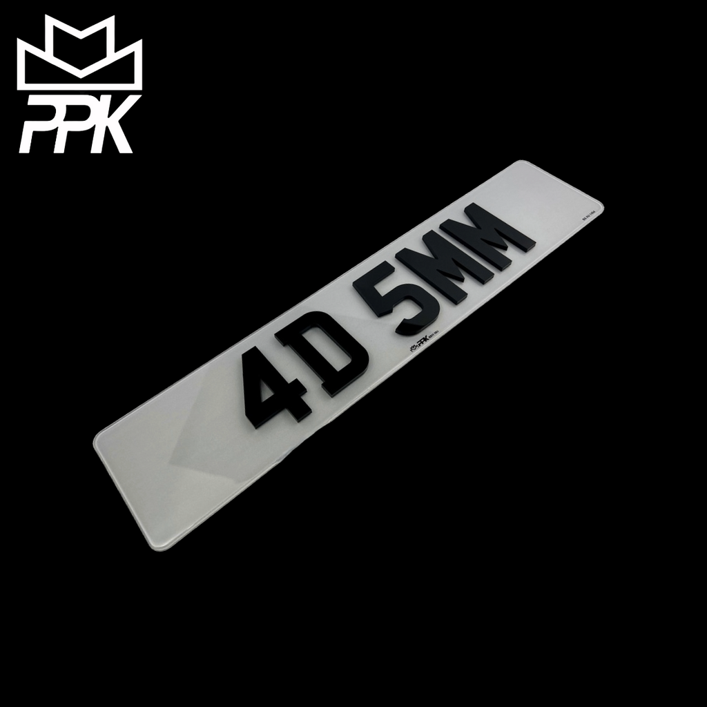 4D | 5mm | Acrylic Number Plate | Shop | Online | UK | Best seller