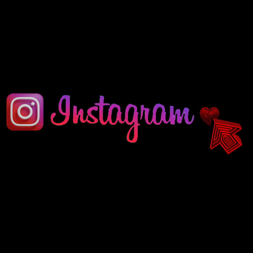 Instagram profile logo with heart and arrow