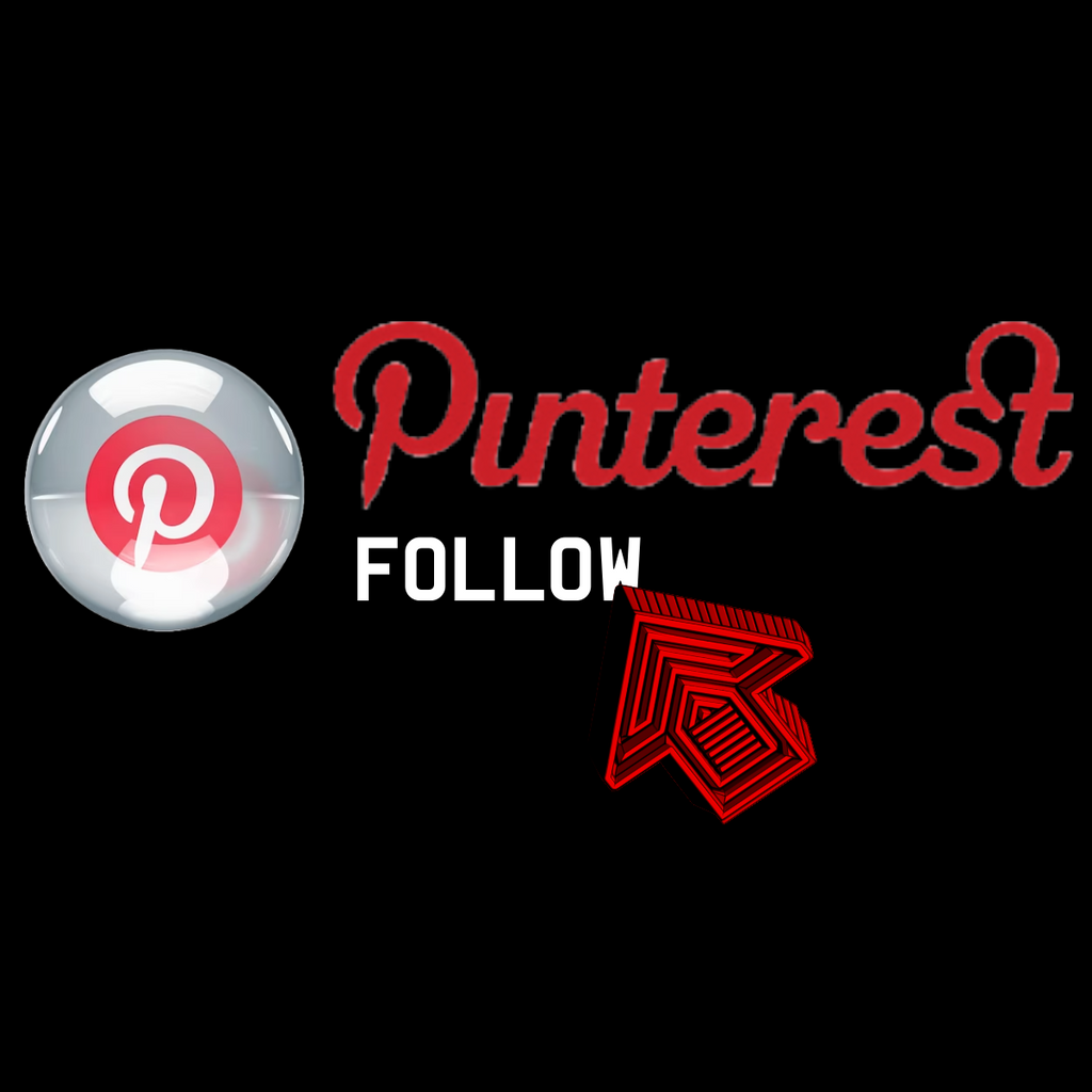 Pinterest profile 3d logo arrow follow