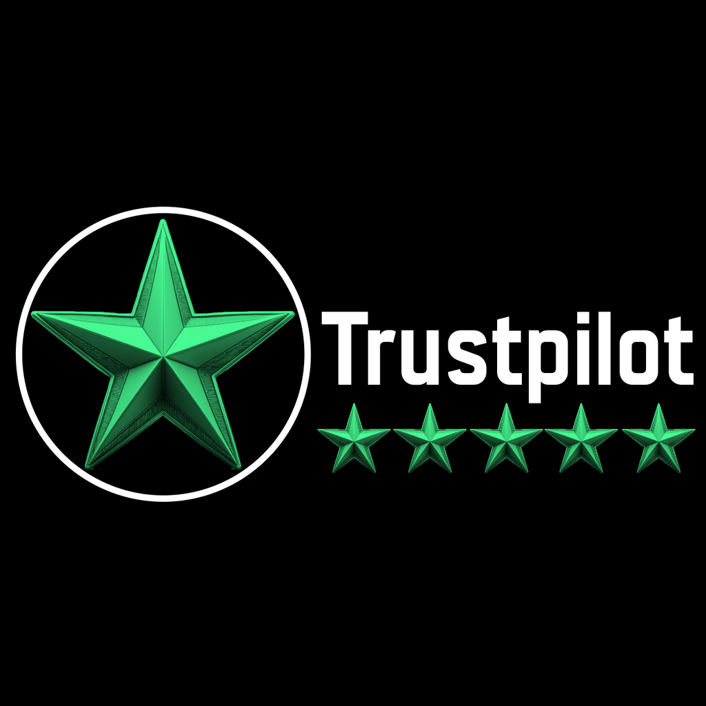 Trust Pilot reviews logo 3d 5 stars 